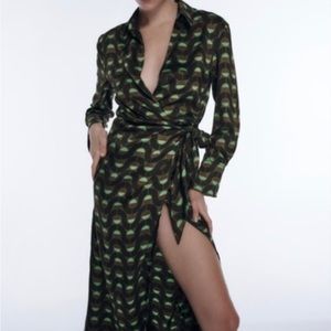 Zara NWT Stunner Wrap Dress
